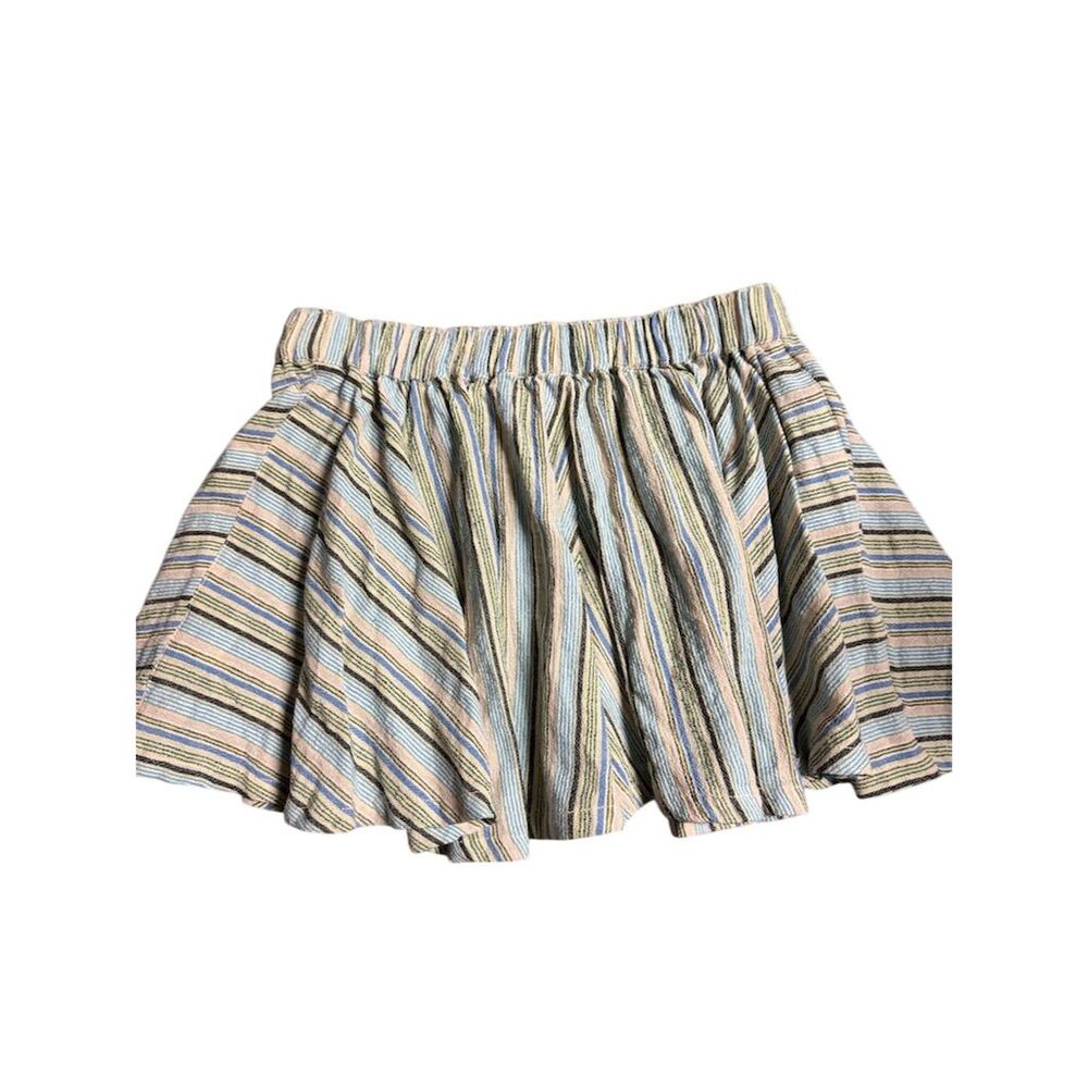 Women's Free People Striped Skirt Multicolor Size S Elastic Waistband - Picture 6 of 6